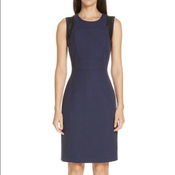 hugo boss navy dress